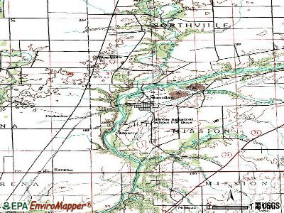 Sheridan topographic map