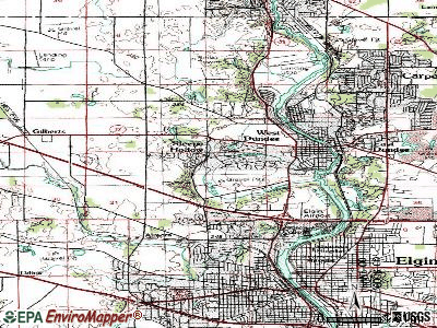 Sleepy Hollow topographic map