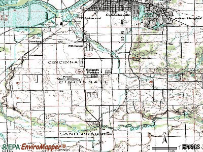 South Pekin topographic map