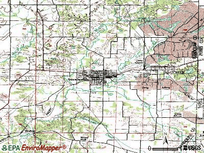 Steeleville topographic map