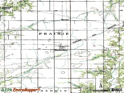 Stewardson topographic map