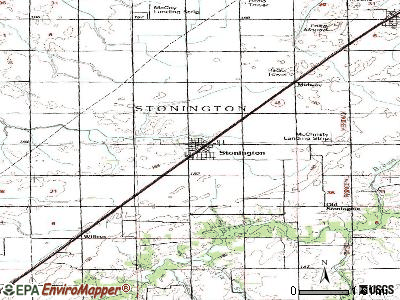 Stonington topographic map