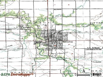 Streator topographic map