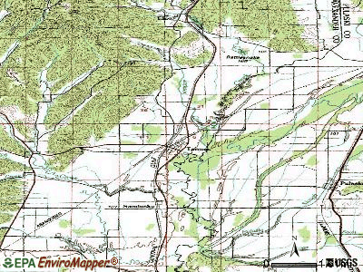 Tamms topographic map