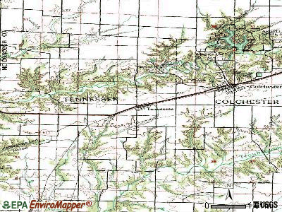 Tennessee topographic map