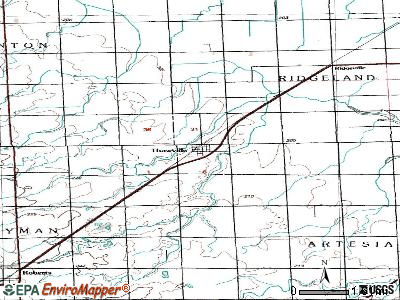 Thawville topographic map