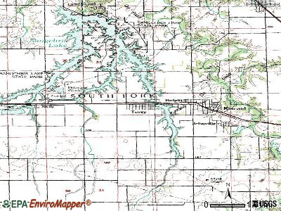 Tovey topographic map