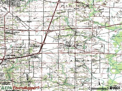 Troy topographic map