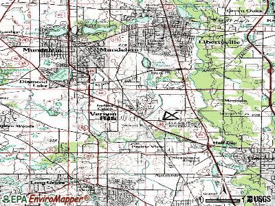 Vernon Hills topographic map