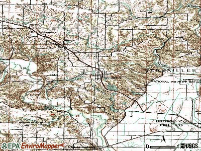 Versailles topographic map