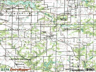 Walnut Hill topographic map