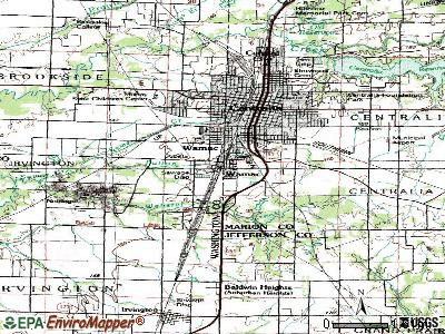 Wamac topographic map