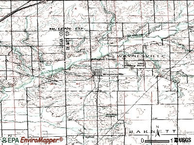Waynesville topographic map