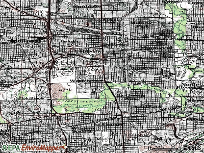 Westchester topographic map