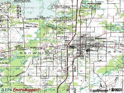 West City topographic map