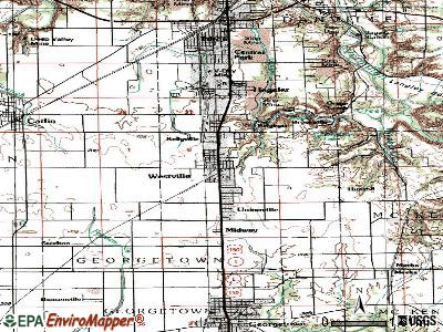 Westville topographic map