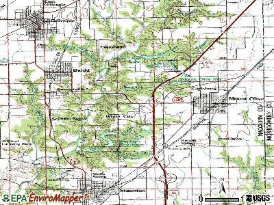 White City topographic map