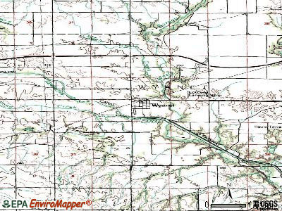 Wyanet topographic map