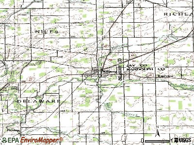 Albany topographic map