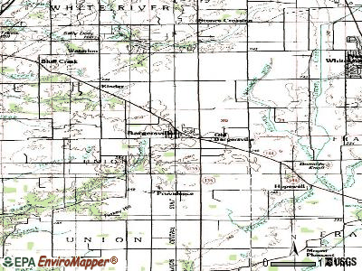 Bargersville topographic map
