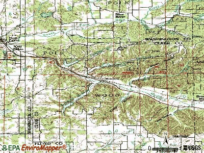 Borden topographic map