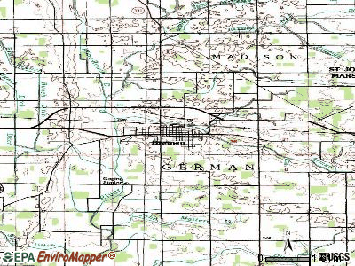 Bremen topographic map