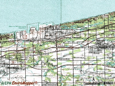 Burns Harbor topographic map