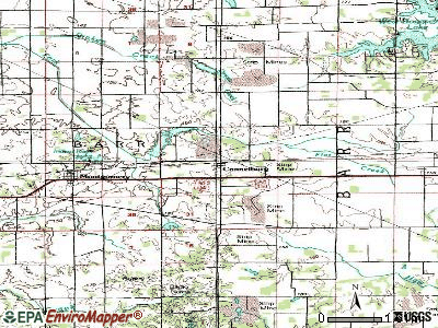 Cannelburg topographic map