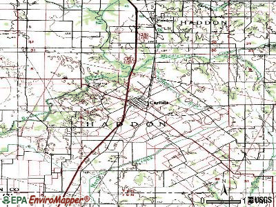 Carlisle topographic map