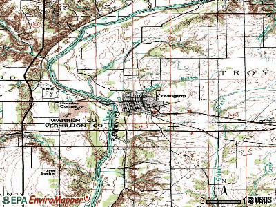 Covington topographic map