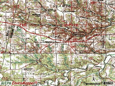 Dillsboro topographic map