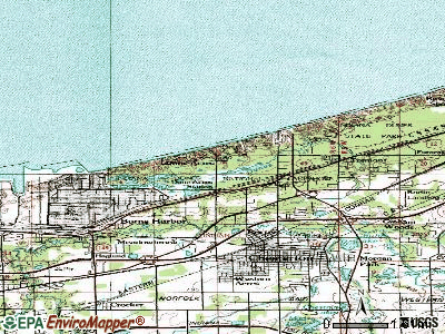 Dune Acres topographic map