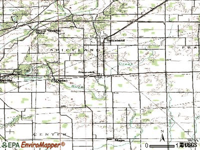 Dunreith topographic map