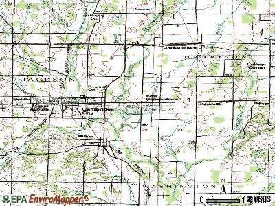 East Germantown topographic map