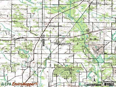 Elberfeld topographic map