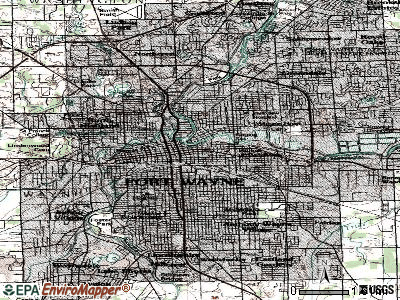 Fort Wayne topographic map