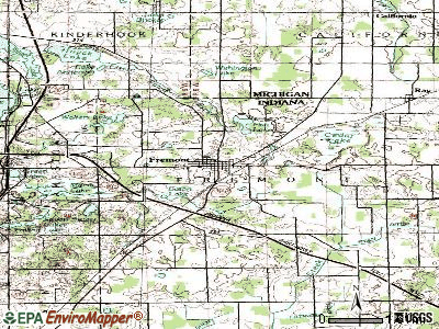 Fremont topographic map