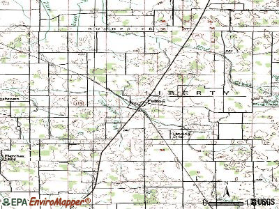 Fulton topographic map