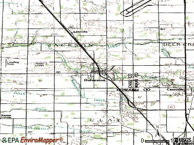 Galveston topographic map