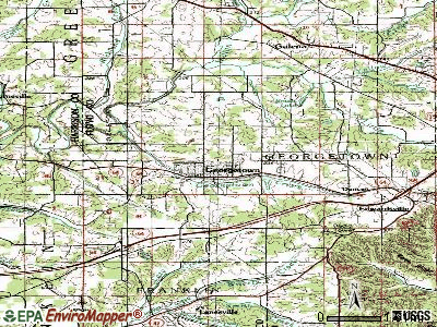 Georgetown topographic map