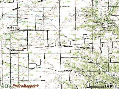 Glenwood topographic map