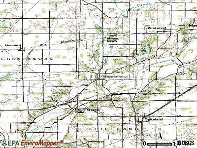 Greensboro topographic map