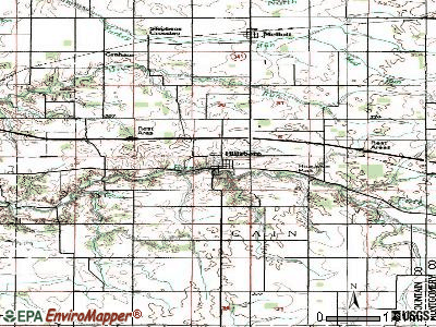 Hillsboro topographic map