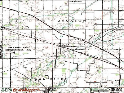Jamestown topographic map