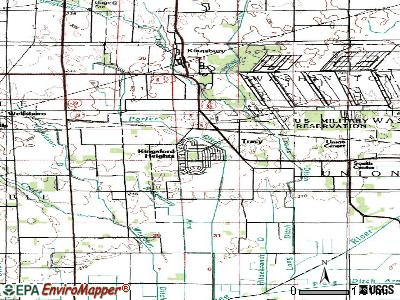 Kingsford Heights topographic map