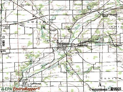 Knightstown topographic map