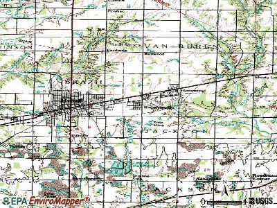 Knightsville topographic map
