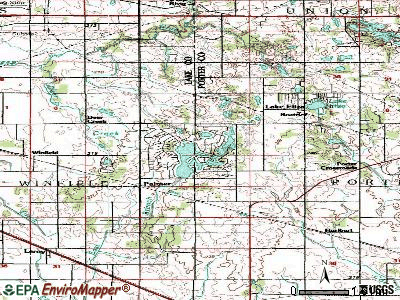 Lakes of the Four Seasons topographic map