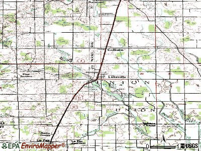 Lakeville topographic map