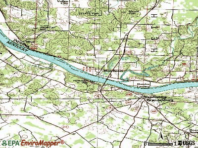Mauckport topographic map